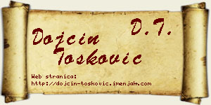 Dojčin Tošković vizit kartica